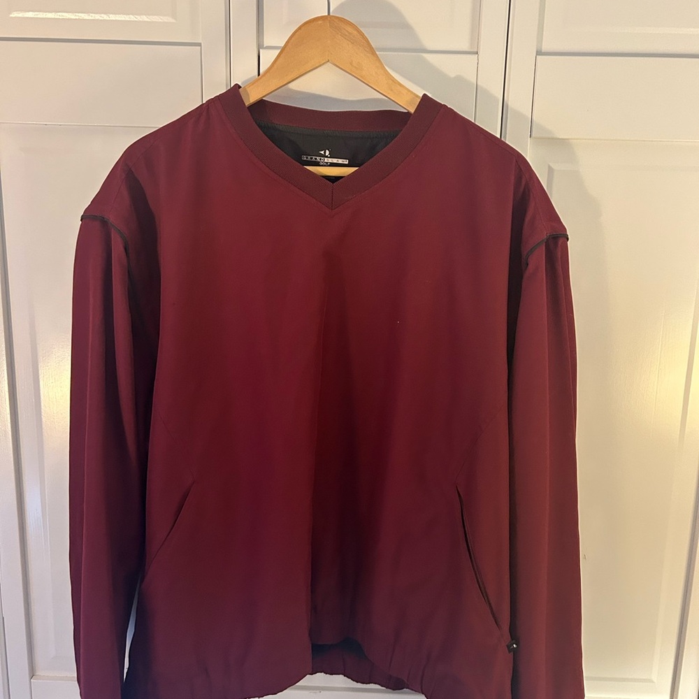 Grand Slam Red Golf V-Neck Sweater Size Large